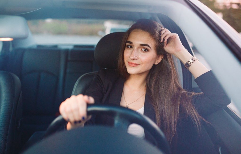 Girl driving